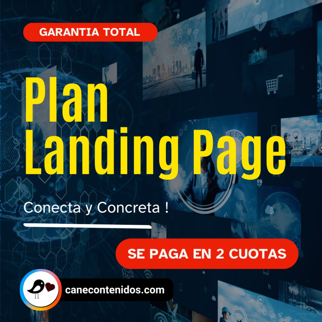 Plan Landing Page - Cane Contenidos