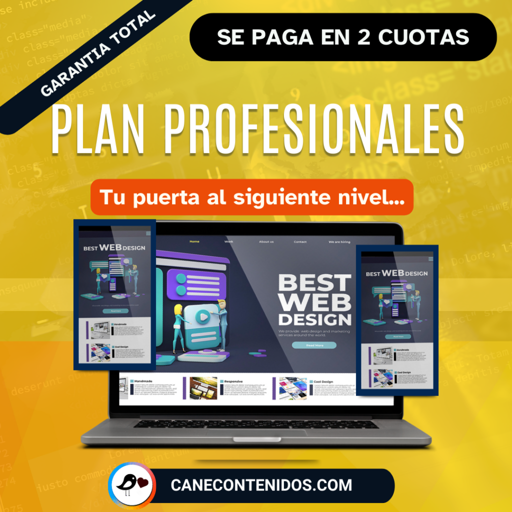 Sitio Web para Profesionales - Cane Contenidos